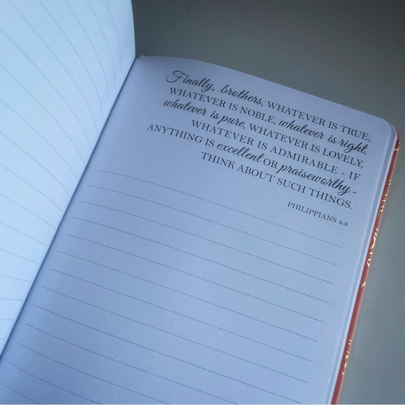 Orange and gold Bible quote journal - Picture 6 of 7